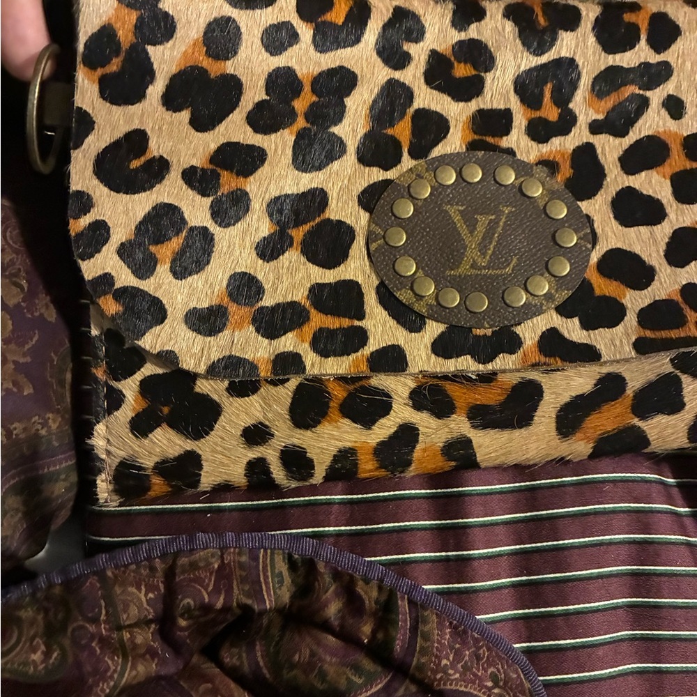 Louis Vuitton Leopard Print Clutch
